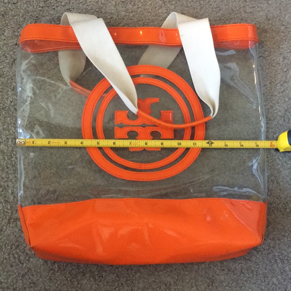 ❌SOLD❌[Tory Burch] Orange Clear Tote Bag - Picture 6 of 8